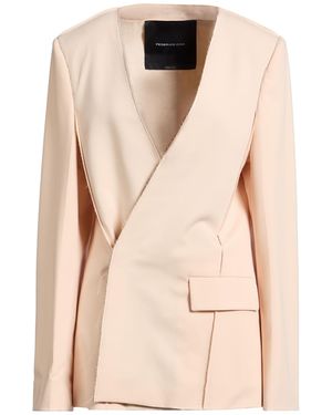 FEDERICO CINA Blazer Polyester, Viscose, Elastane - Natural