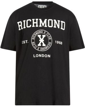 Richmond X T-Shirt Pima Cotton, Viscose - Black