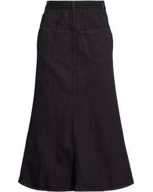 MM6 by Maison Margiela Denim Skirt Cotton - Black