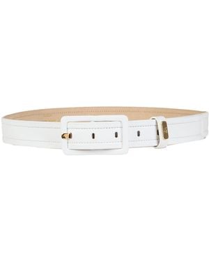 Emporio Armani Belt Cow Leather - White