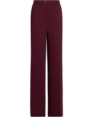 Elisabetta Franchi Burgundy Trousers Polyester - Purple
