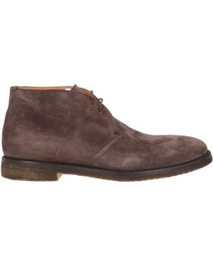 Regain Dark Ankle Boots Leather - Brown