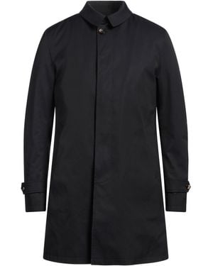 Sartoria Latorre Midnight Overcoat & Trench Coat Polyester, Cotton - Blue