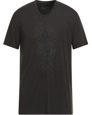 John Varvatos T-Shirt Linen, Modal - Black