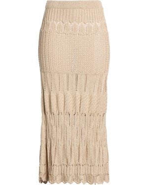 Ballantyne Midi Skirt Viscose, Cotton - Natural