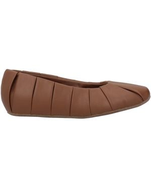 THEMOIRÈ Ballet Flats Textile Fibres - Brown