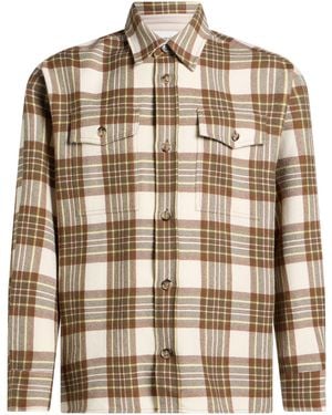 Ami Paris Military Shirt Virgin Wool - Brown
