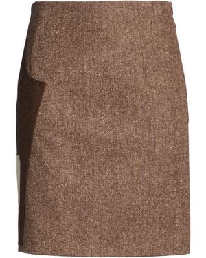 Moschino Midi Skirt Acrylic, Polyester, Wool, Silk, Elastane - Brown