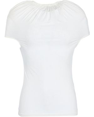 ALAINPAUL Top Viscose, Elastane - White