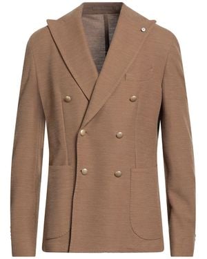 L.B.M. 1911 Blazer Virgin Wool, Cotton - Brown