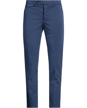Paoloni Trousers Cotton, Elastane - Blue