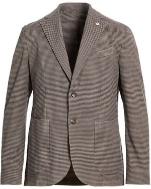 L.B.M. 1911 Blazer Cotton, Elastane - Brown