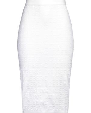 Iceberg Midi Skirt Polyamide, Cotton, Elastane - White