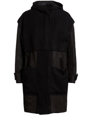 Hevò Coat Virgin Wool, Polyamide - Black