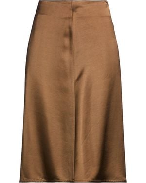 Hache Midi Skirt Viscose - Brown