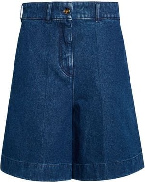 Patou Denim Shorts Cotton - Blue
