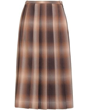 Low Classic Midi Skirt Polyester, Rayon, Polyurethane - Brown