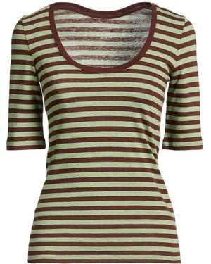 Majestic Filatures T-Shirt Organic Cotton, Cashmere - Green