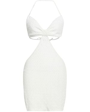 Bananhot Mini Dress Polyester, Elastane - White