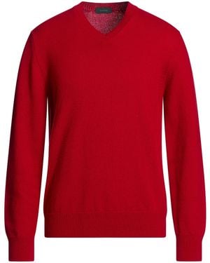 Zanone Sweater Virgin Wool - Red