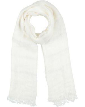 120% Lino Scarf Linen - White