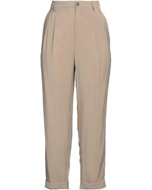 .., merci italia Pants Viscose, Polyester - Natural