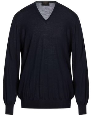 Gran Sasso Midnight Sweater Virgin Wool - Blue