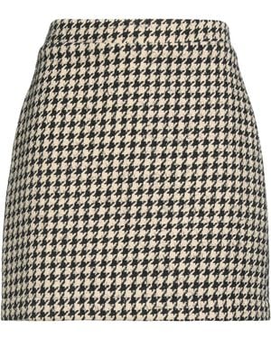 5 PROGRESS Mini Skirt Polyester, Viscose, Wool - Natural