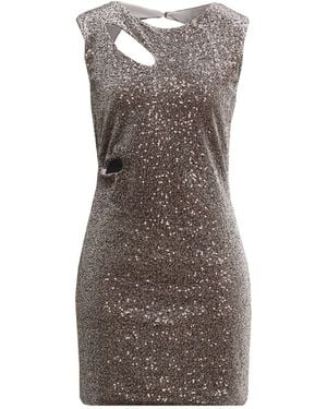ViCOLO Mini Dress Polyester, Elastane - Brown