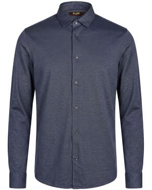 Moorer Shirt Cotton - Blue