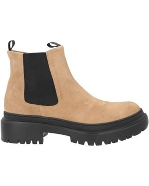 Pollini Sand Ankle Boots Leather - Brown