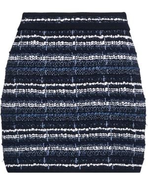 Thom Browne Mini Skirt Cotton, Synthetic Fibers, Virgin Wool, Silk, Linen - Blue