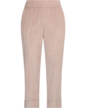 ALESSIA SANTI Sand Trousers Cotton, Viscose - Natural