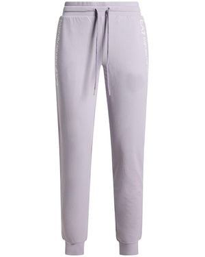 EA7 Lilac Pants Cotton, Elastane - Gray