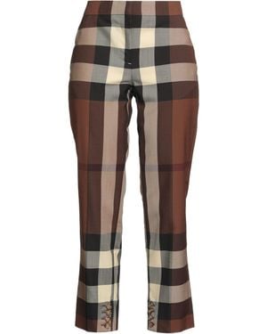 Burberry Trousers Wool - Brown