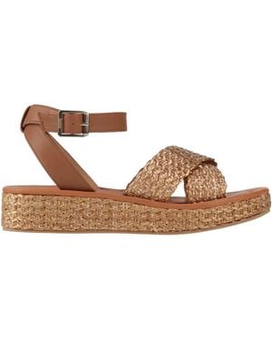 Kanna Sand Espadrilles Leather, Synthetisches Material - Brown