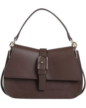 Furla Flow Mini Top Handle -- Handbag Calfskin - Brown