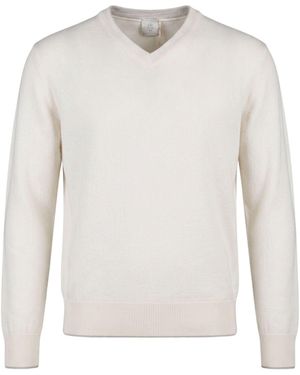 Eleventy Cream Jumper Cashmere - White