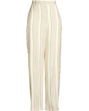 Grifoni Cream Pants Cupro - White