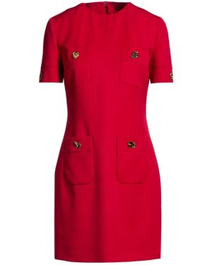 Moschino Mini Dress Virgin Wool - Red