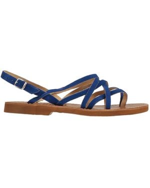STELLA D'OTRANTO Thong Sandal Leather - Blue