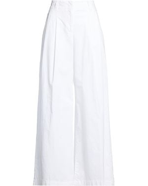 Peserico Pants Cotton, Lyocell, Elastane - White