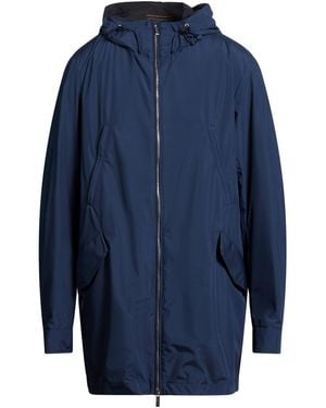 Moorer Overcoat & Trench Coat Polyester - Blue