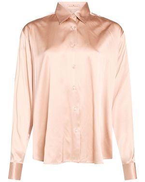 Ermanno Scervino Light Shirt Silk, Elastane - Pink