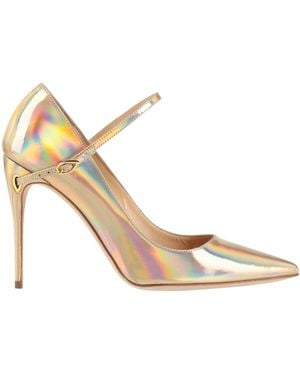 Jennifer Chamandi Zapatos De Salón - Metálico