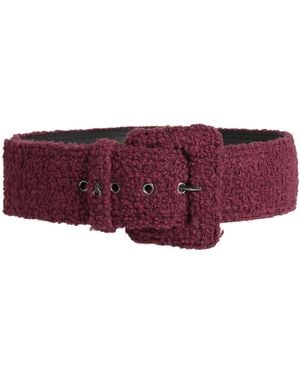 Patrizia Pepe Belt Textile Fibres - Purple