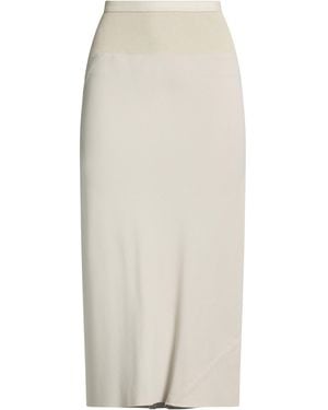 Rick Owens Midi Skirt Viscose, Acetate, Cotton, Polyamide - White
