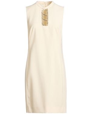 Akris Punto Cream Mini Dress Wool, Zamak - Natural