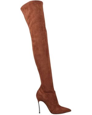Casadei Boot Textile Fibers - Brown
