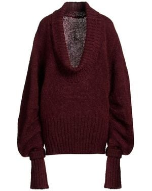 Dries Van Noten Rollkragenpullover - Rot